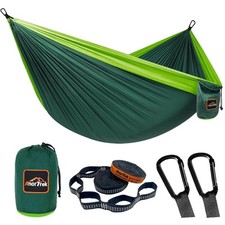 Camping Hammock, Super Lightweight Portable Parachute Hammock with Two Tree S...