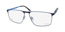 NEW JAGUAR 33626 EYEWEAR SQUARE 3100 57-14-145 METAL  PLASTIC BLUE FULL-RIM