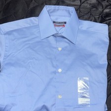Van Heusen Flex Slim Fit Stretch Striped Light Blue Men's Dress Shirt