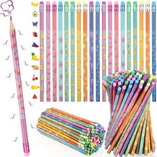 SCENTED PENCILS with Erasers for Kids Fruit Elements Cylinder 320 Pcs TELING