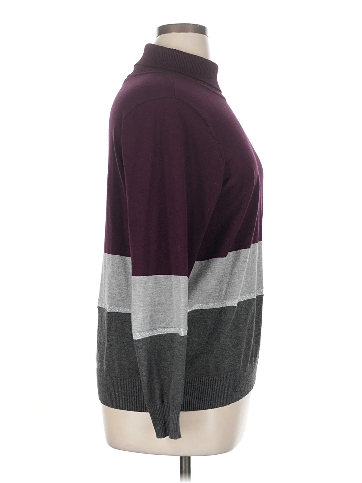 Calvin Klein Women Red Turtleneck Sweater 0X Plus thumbnail 3