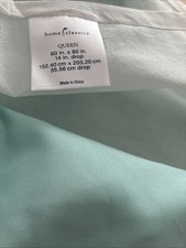 Queen Size Bed Skirt Light Aqua Blue
