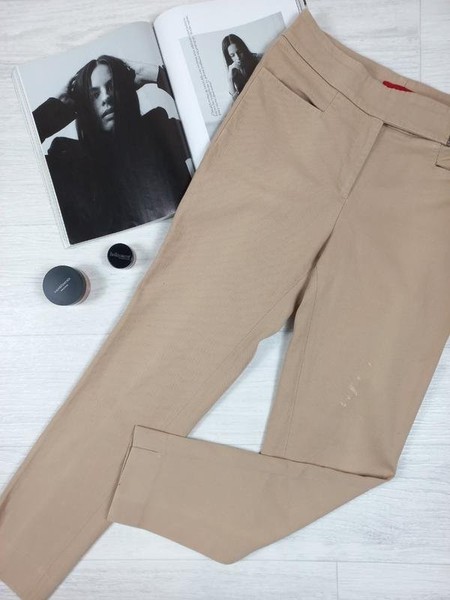 Women Carolina Herrera Trousers Beige 34 / XS / 42