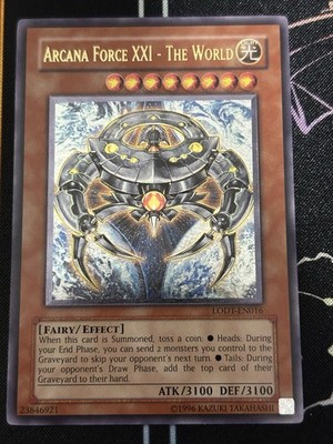 Arcana Force XXI - The World (Ultimate Rare) LODT-EN016-Unlimited VLP