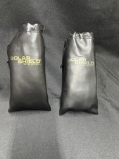 2 Pair Solar Shield Fit Over Sunglasses Black Frame, Polarized UV Protection