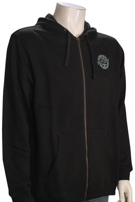 Salty Crew Skewed Fleece Zip Hoody - Black - New