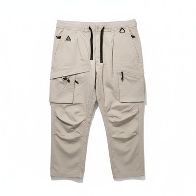 Nike ACG Woven Cargo Hose Herren 2XL Beige Gerades Bein Camping Wandern Bq7293-286