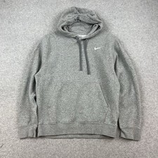 Nike Sportswear Club Fleece Pullover Hoodie Heather Gray Men's Size Small Unisex