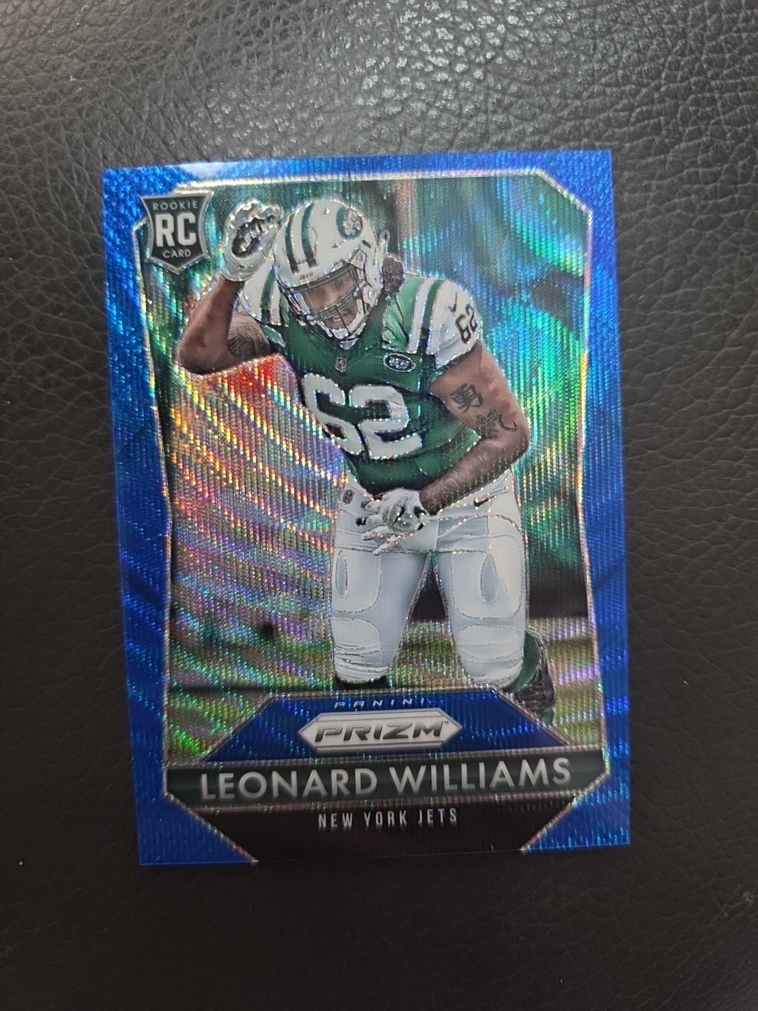 Leonard Williams Panini Prizm #261 Blue Wave