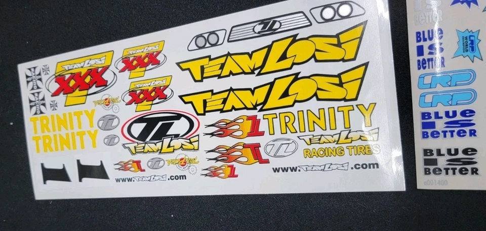 Team Losi MF1 Matt Francis Sticker Sheet Body Decals Red XXXT Truck New Reprint - Image 3 of 3