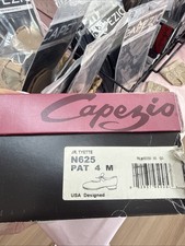 Capezio Jr Tyette Patent Black Tap Shoes N625 4 M New In Box