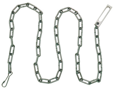 Peerless Handcuff Company Security Plated Chain with Oversize Pass-Through...