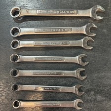 Craftsman Usa Vv Vintage Combating Wrench 7 Piece Metric Set Usa Made