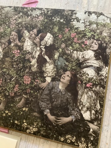 ~Beautiful 1929 Wall Calendar~Spring Roundelay/E.A.Hornel~ - Picture 2 of 10