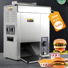 Durchlauftoaster Toaster aus Edelstahl für Hamburgerbrötchen Toast Buns Brötchen