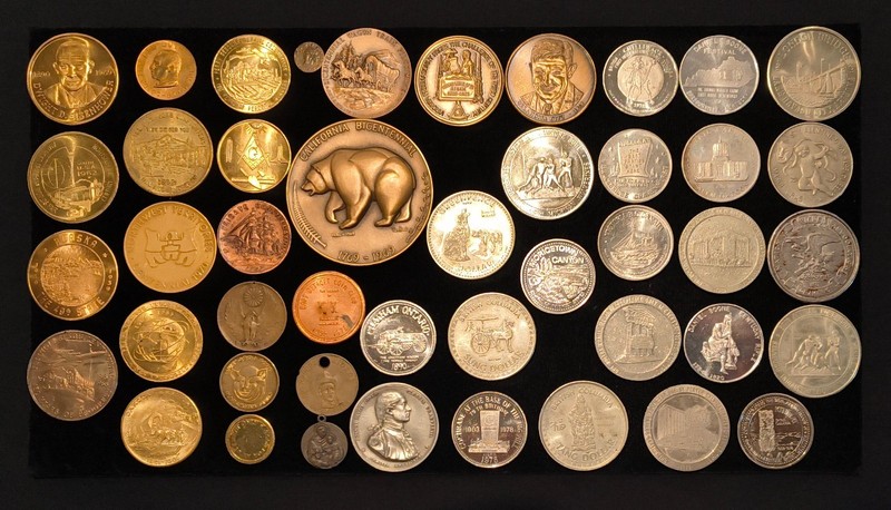 HUGE! 45 pc Lot Tokens & Medallions | Various Designs