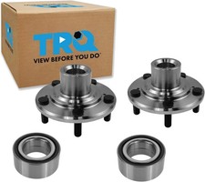 TRQ 2 Piece Front Wheel Bearing  Hub Kit Set Compatible with 2009-2014 Acura