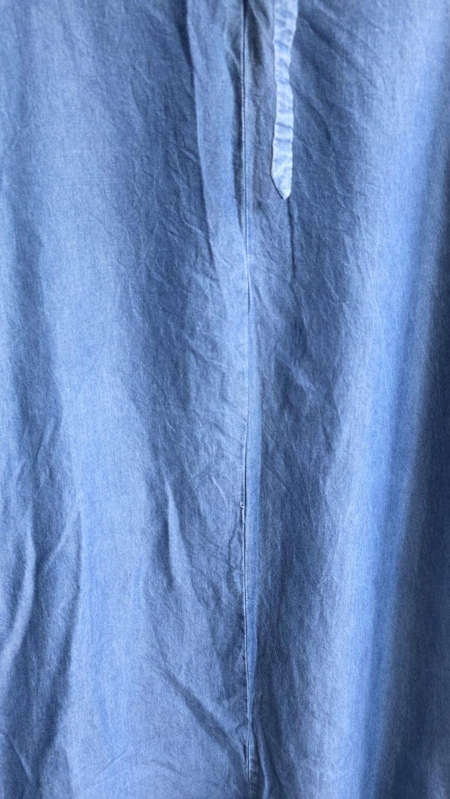 Principles Ben de Lisi Blue Denim Chambray Shift Dress 18 Flutter Sleeve image 8
