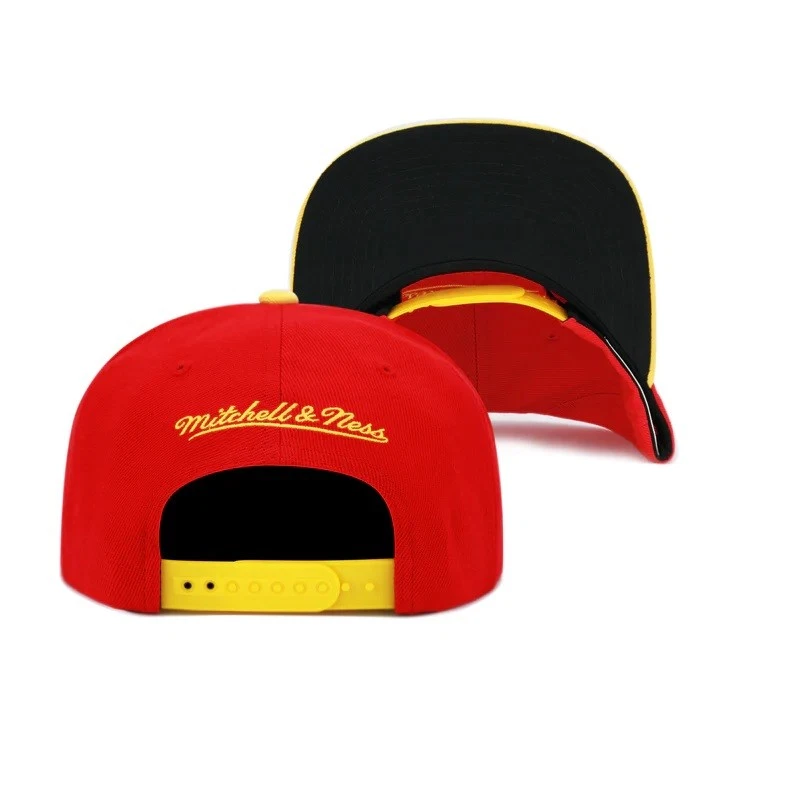 Mitchell & Ness Red/Yellow NBA Houston Rockets Reload 2.0 Snapback Hat - OSFA - Image 3 of 3