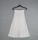 James Perse Skirt Womens 0 White Ribbed Button Front Maxi Jersey Stretch Casual