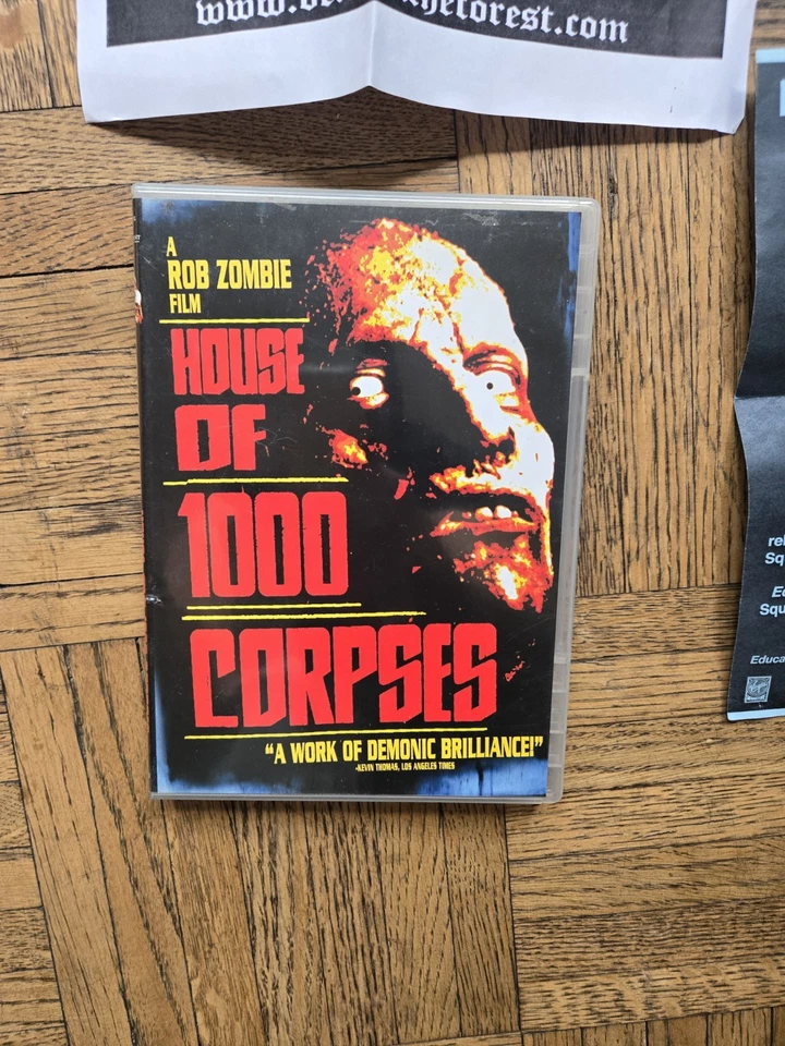 Vintage House of 1000 Corpses (DVD, 2003) Rob Zombie & Meet Rob Zombie Flyer - Image 3 of 4