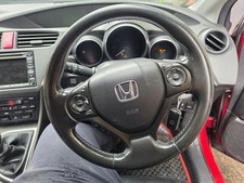 HONDA CIVIC MK9 5DR HATCH 2013-2016 Steering Wheel COMPLETE WITH CENTRE