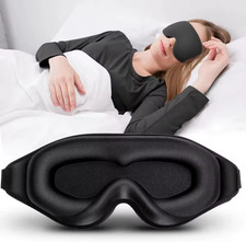 Sleep Eye Mask 3D for Side Sleeper Men Women, Zero Eye Pressure Relax Rest Mask