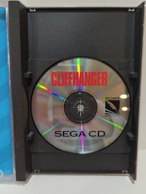 Cliffhanger (Sega CD, 1993) Game, case, manual, tested.