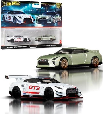 Hot Wheels Premium Nissan GT-R Nismo GT3 & Nissan GT-R (R35) 2er Pack