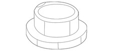 Genuine Hyundai Upper Control Arm Lock Nut 62618-17000