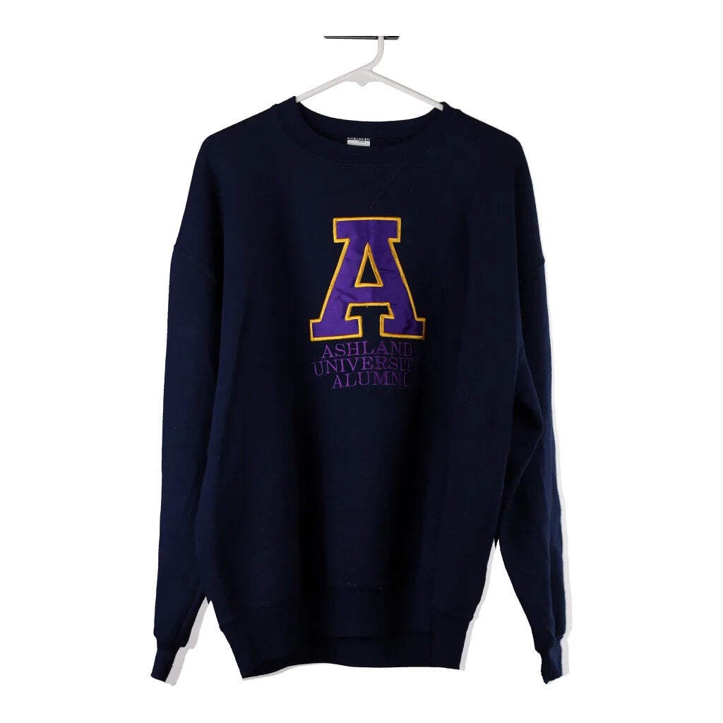 Felpa Made in USA Ashland University Russell Athletic College - XL Navy Cot