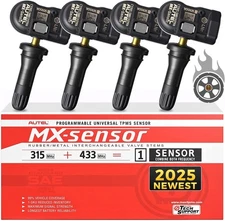 4PCS Autel TPS218 TPMS MX-Sensor 315MHz+433MHz Universal Tire Pressure Sensors 