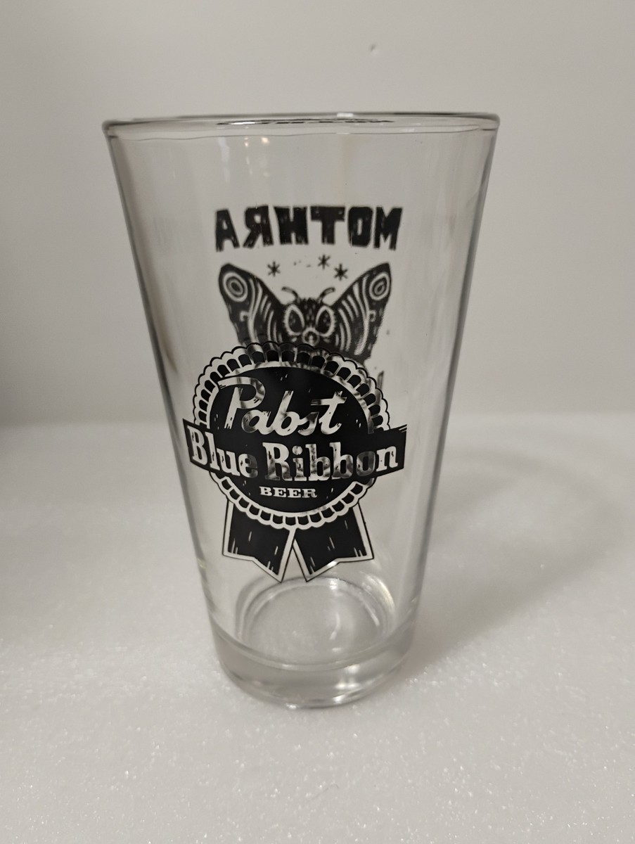 Pabst PBR Godzilla 70th Anniversary MOTHRA Pint Glass Attack Peter