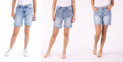 BLUE MONKEY SHORTS  SOMMER URLAUB JEANS B- WARE BLAU SKINNY NEU