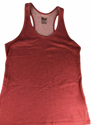 Nike Dri Fit Racerback Tank Top.  Size Women's S/P Small.  Pink Reddish Coral. 