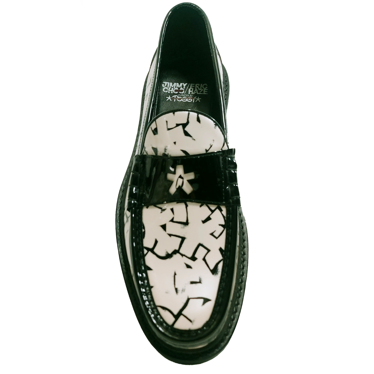 JIMMY CHOO x Eric Haze Curated by Poggy Beige Black Leather