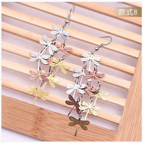 Fashion Personality Dragonfly Earrings Protection Colorful Earring Ornament - Picture 6 of 22