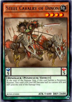 Steel Cavalry Of Dinon BOSH-EN000 Yu-Gi-Oh! Card NM Unlimited | eBay