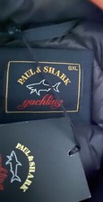 New Paul & Shark Down Blue Jacket 6XL Brioni Coat 900 Down Made in Italy 5XL