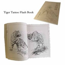 Sketching Manuscript Hundreds of Tiger Line Draft Sheet Tattoo Flash Book
