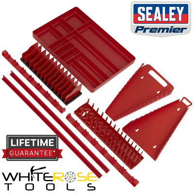 Sealey Werkzeug Aufbewahrung Organizer Set 9tlg Schraubenschlüssel Steckschlüssel Zange Rack Tablett Premier