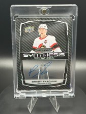 23-24 Upper Deck Engrained Synthesis Signatures Brady Tkachuk S-BT