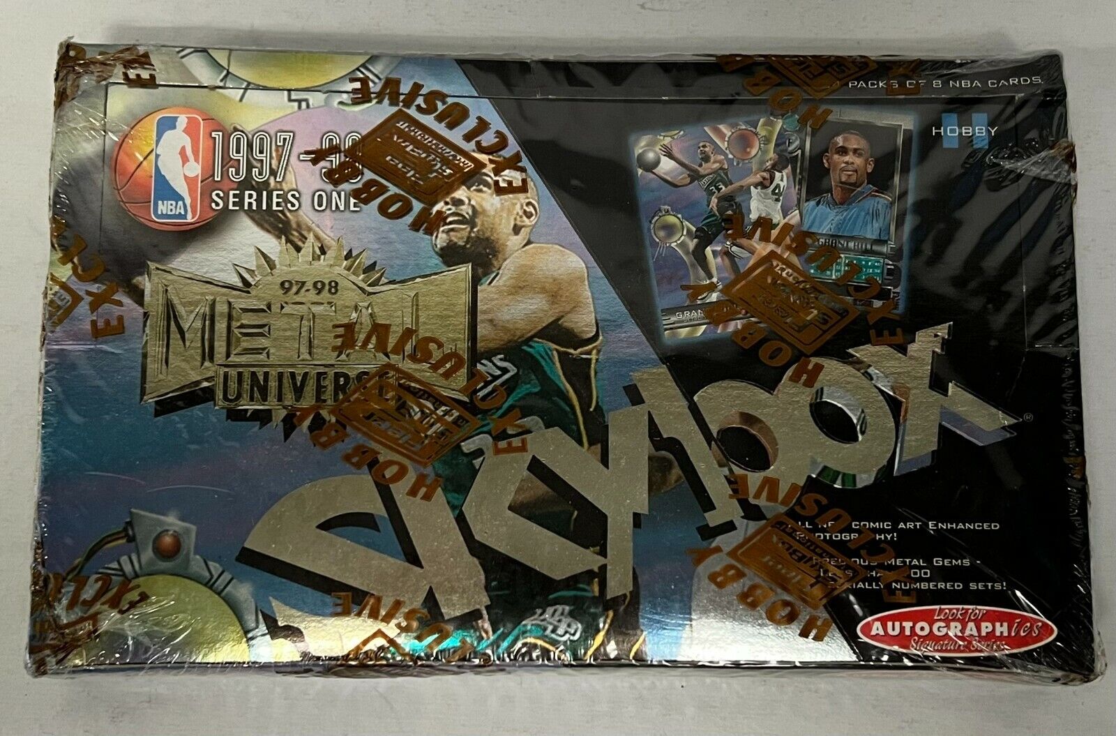 Image 1 - 1997-98 Skybox Metal Universe Series One Basketball Factory Sealed Hobby Box 