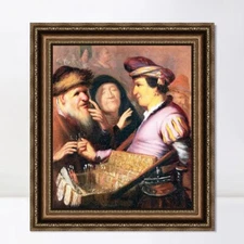 Framed Canvas Art Giclee Print Series#106 by Rembrandt Harmenszoon van Rijn