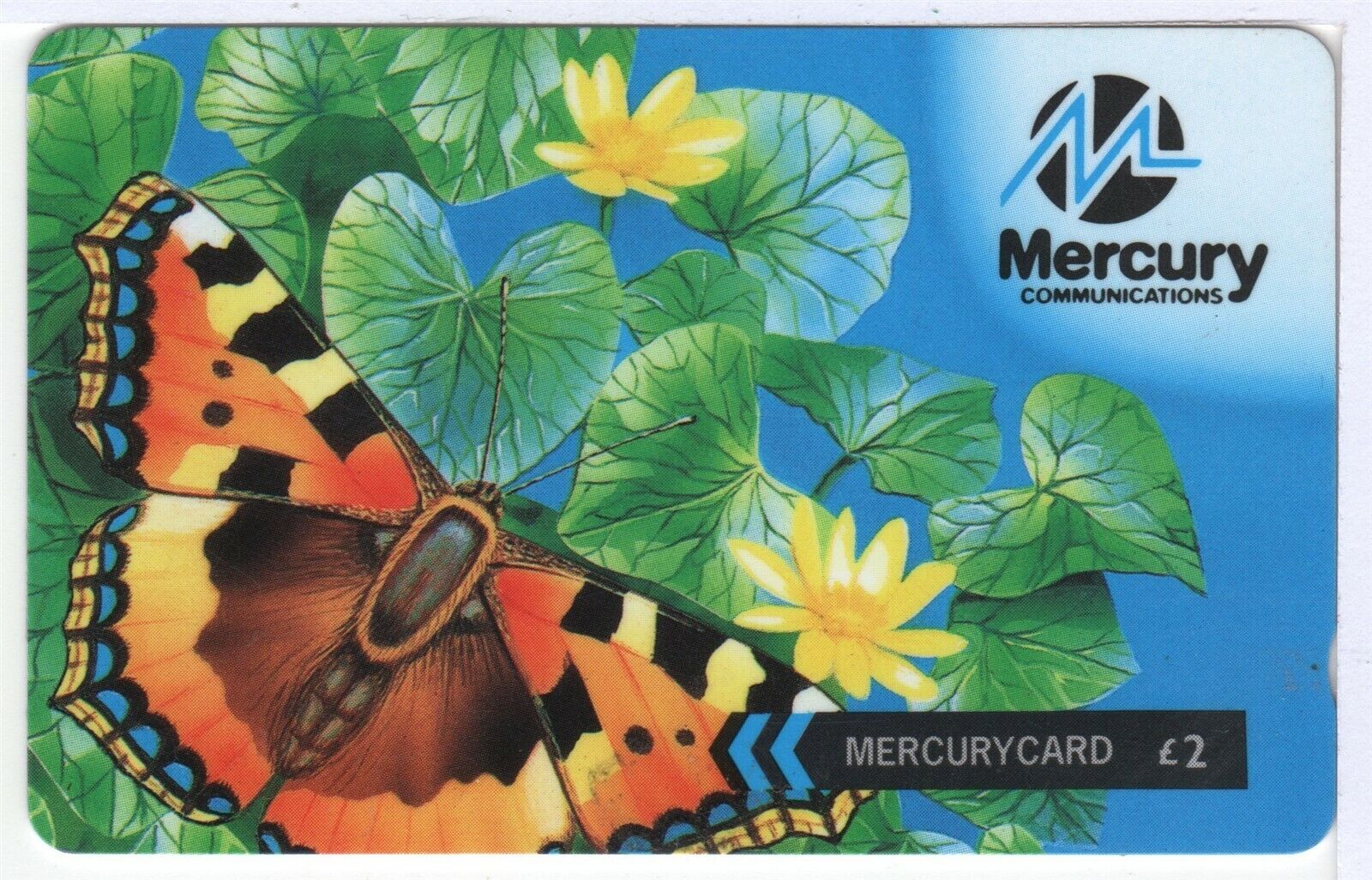 UK Mercury Phone Card - Butterfly