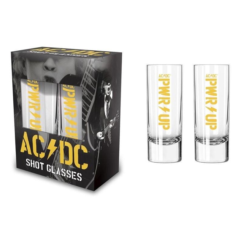 AC/DC ショットグラス 6PACK AC/DC Rock & Roll Shot Glasses - 6x Set