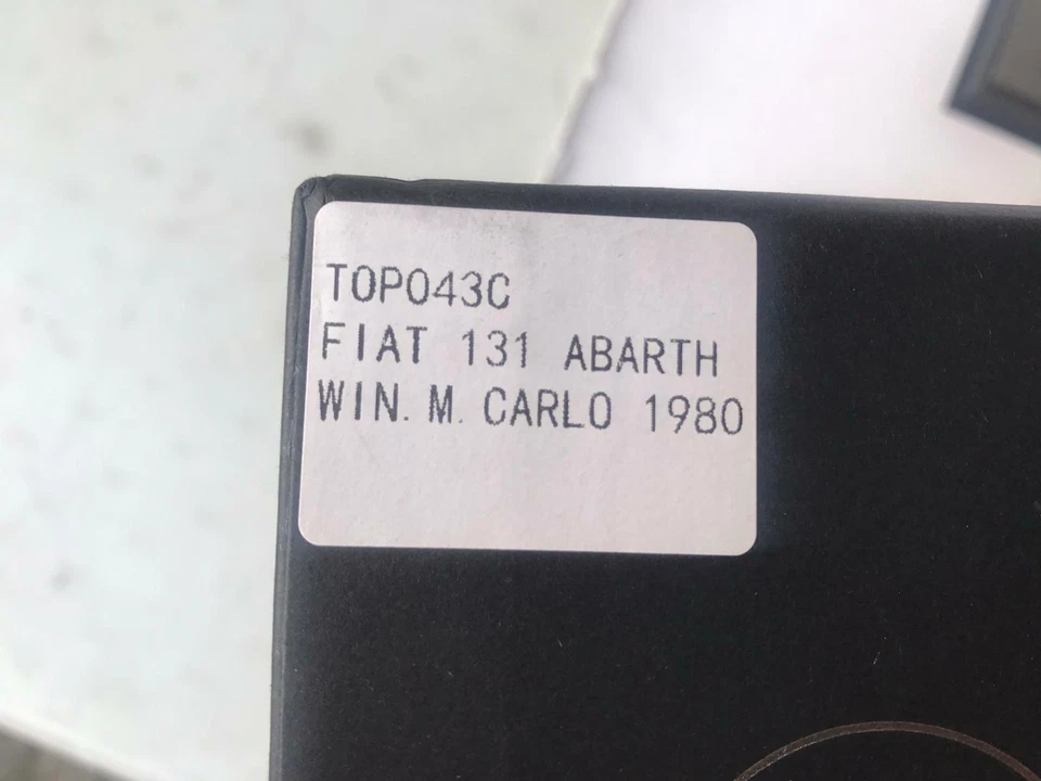 Top Marques Fiat 131 Abarth #9 Winner Sanremo 1977 Dirty Version 1/18 TOP043C - Image 2 of 2