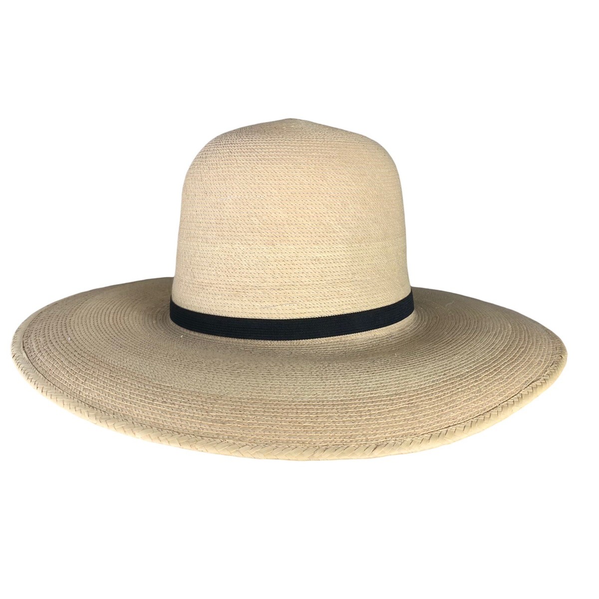 Luxury Boho Straw Hat | Guatemalan Handcrafted Wide Brim Lace Beach Panama Hat Vacation Sun Hat Personalized Luxe  main image 4
