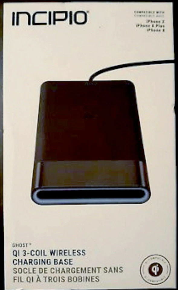 PAD de carga inalámbrica Incipio Ghost Qi de 3 bobinas SOLO todos los dispositivos habilitados para Qi Foto 4 de 4
