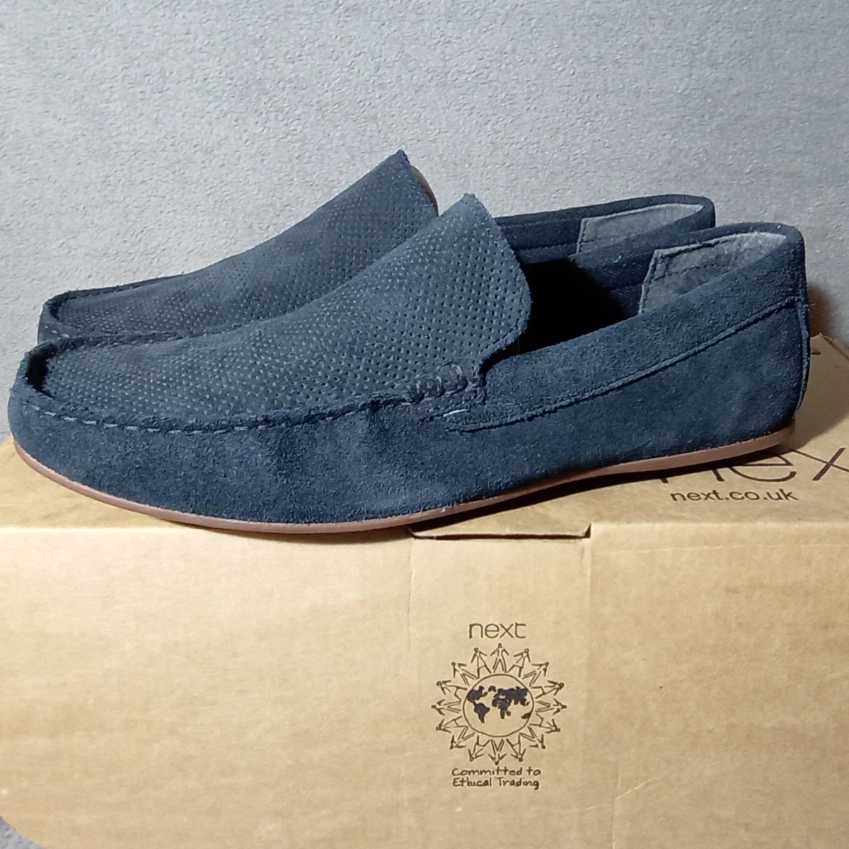 Next navy deals loafers
